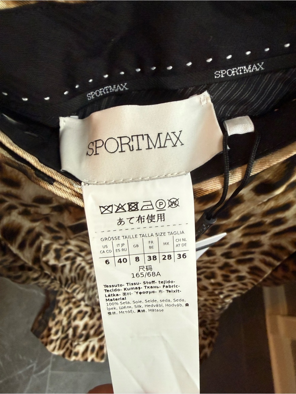 Sportmax Leopard-Print Silk Pants - Picture 8 of 8